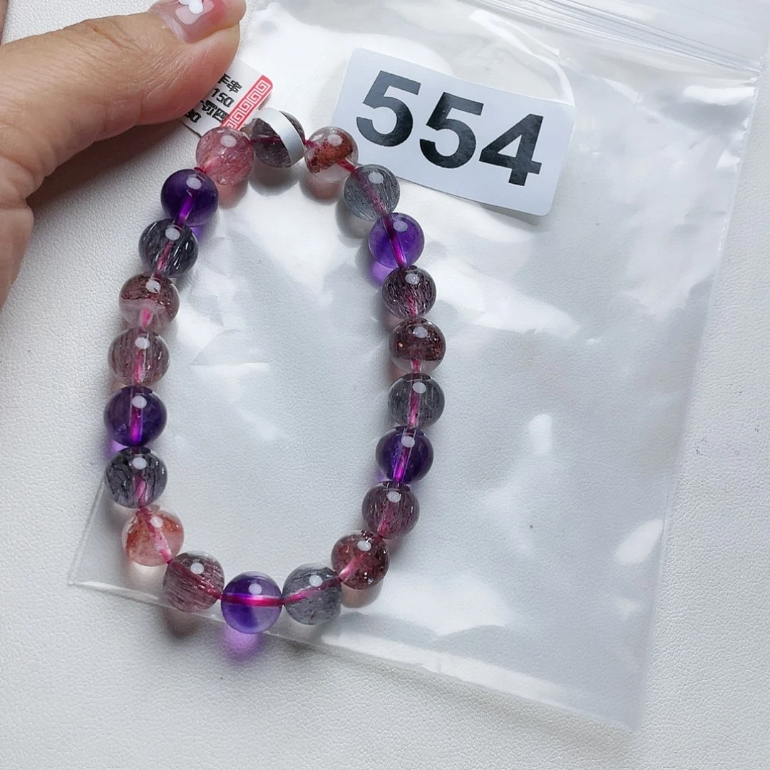 水晶手串。  554未镶嵌有**甜