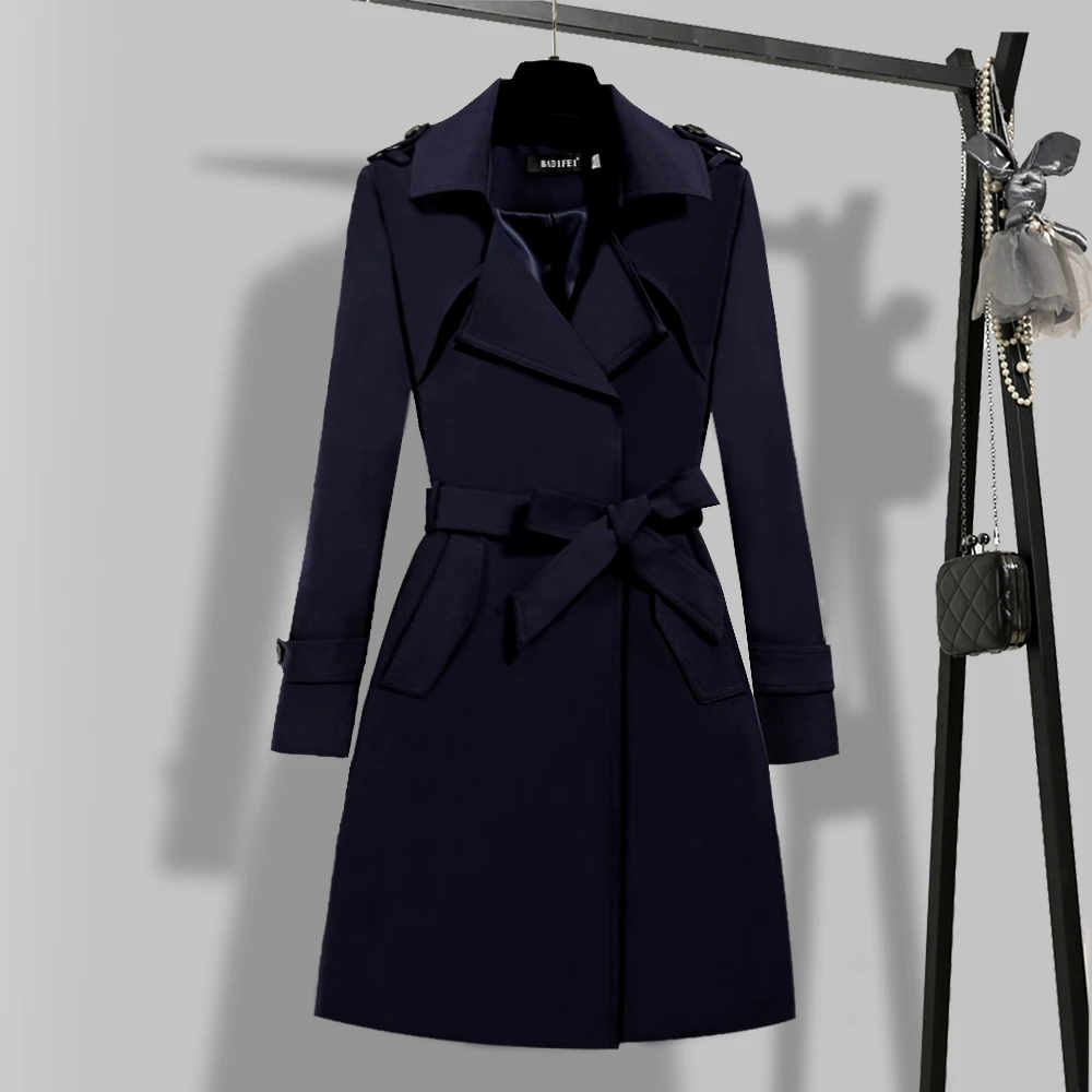 二八月风衣外套女中长款流行2025年春装新款小个子气质修身高级感