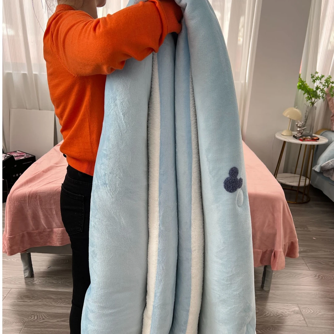 {加绒加厚冬被}200*230蓝色小老鼠被芯