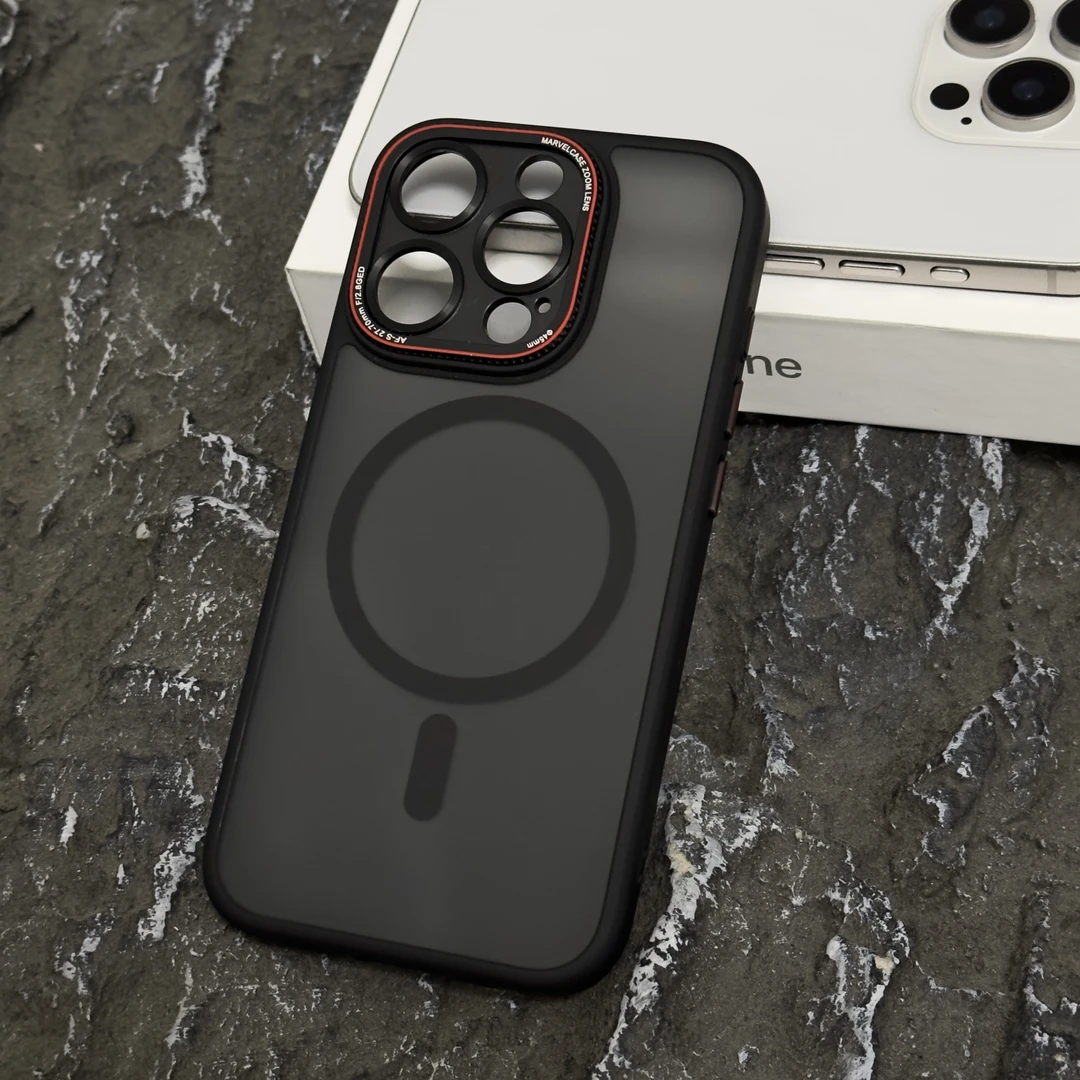 磁吸【莱卡系列】适用苹果iPhone12/15promax手机壳防摔磨砂