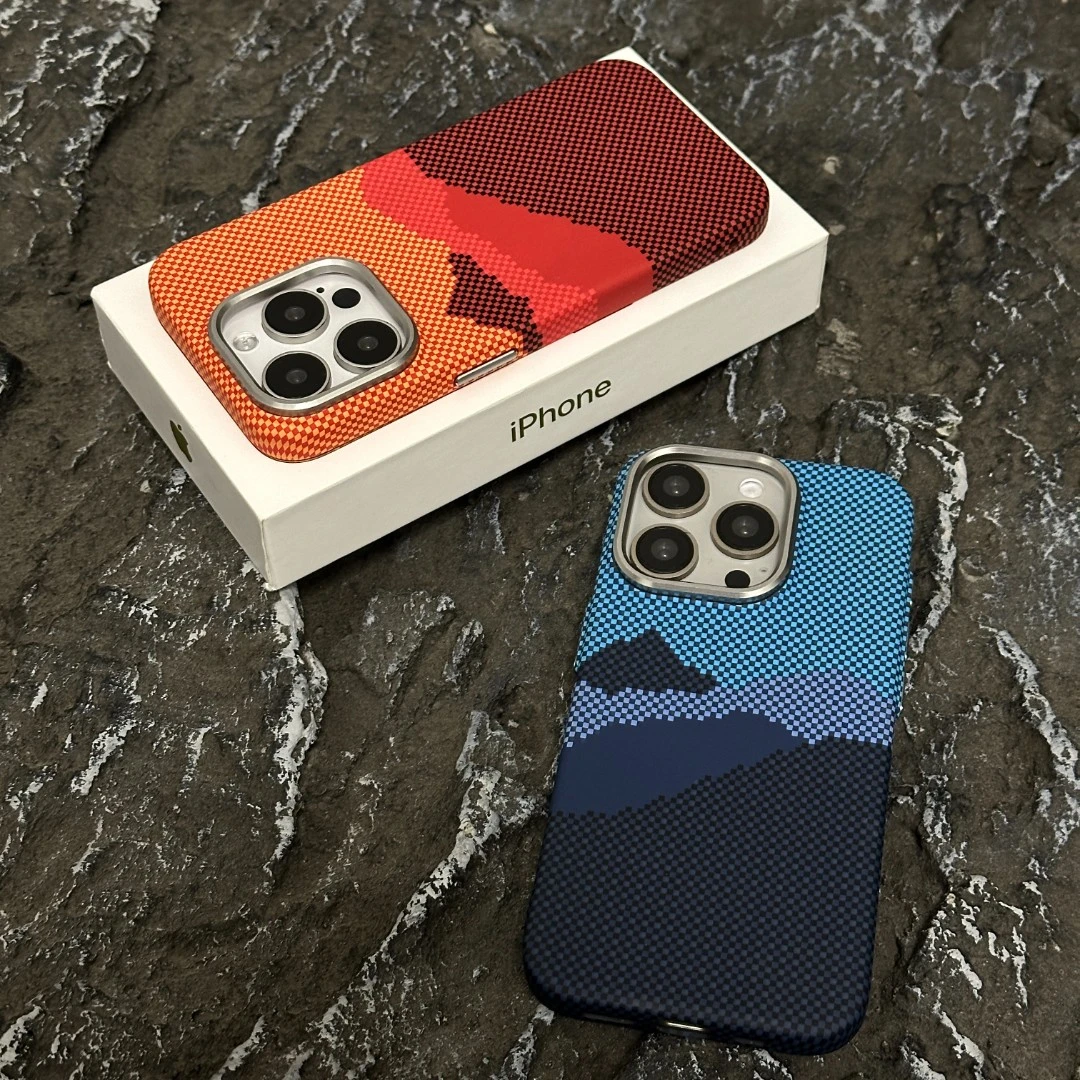 磁吸【山川系列】适用苹果iPhone16promax/12pro手机壳艺术裸机