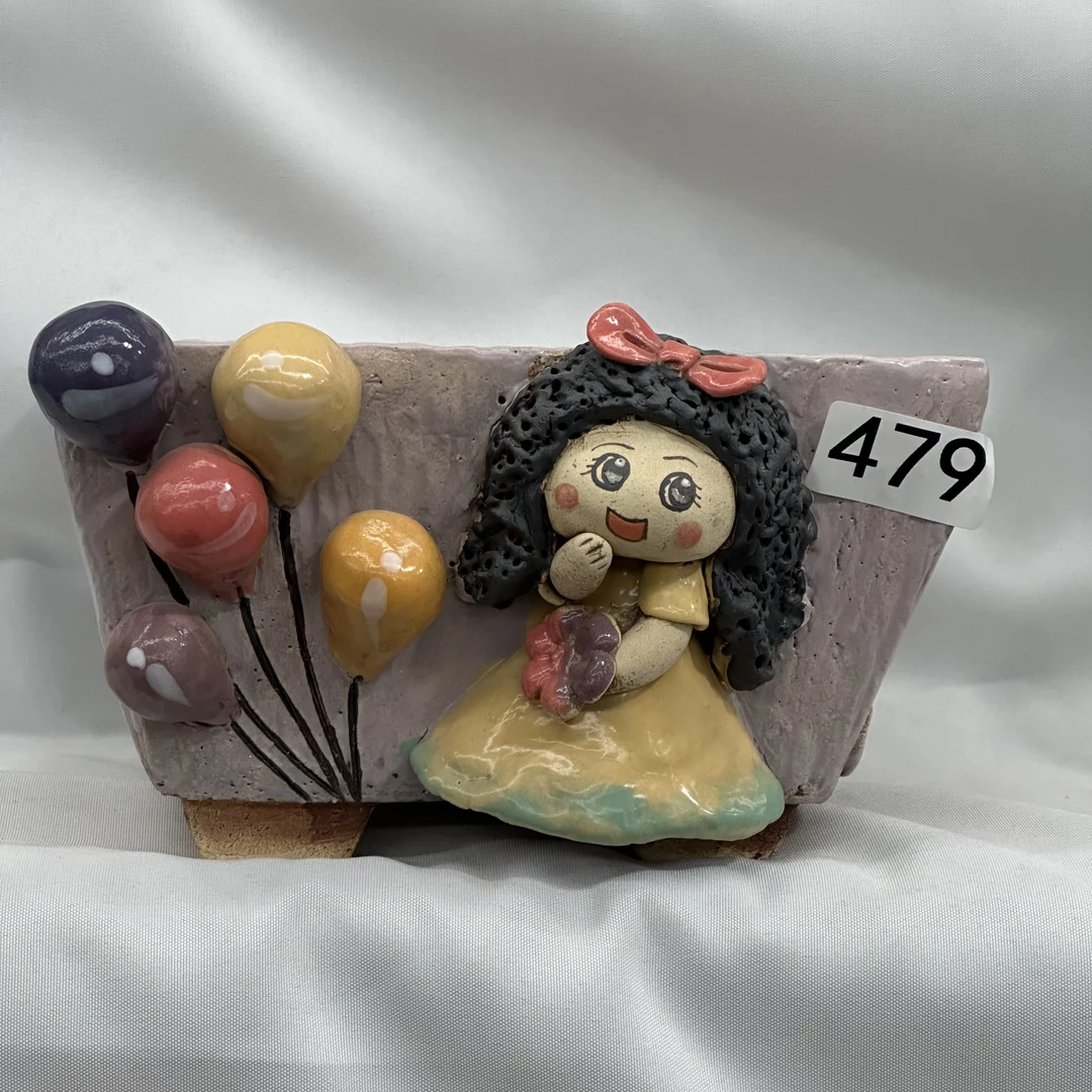 白狐花盆，内口17x13高10.8左右，麦饭石材质，透气好，手工花盆