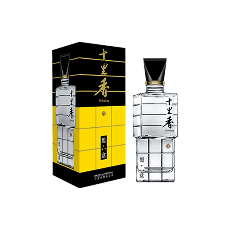 十里香新黑盒浓香型40度白酒 500ml*2瓶装40度500ml