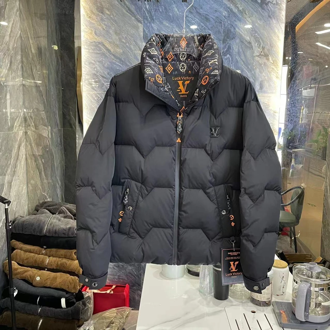 欧货潮牌羽绒服男冬季新款时尚潮流简约青年加厚保暖白鸭绒外套