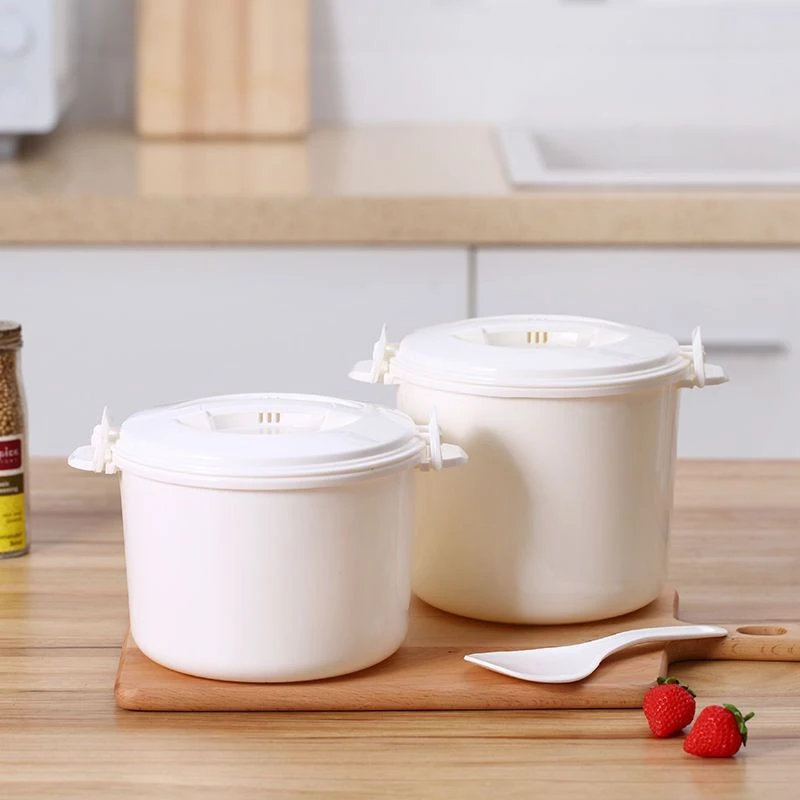 微波炉专用器皿蒸饭煲家用加厚饭锅大号加热煮米饭盒塑料带盖锅