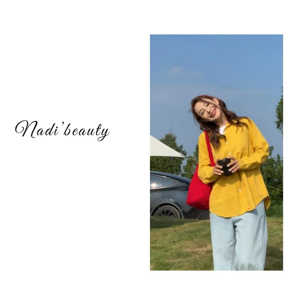 nadira【等风来】设计感时尚简约百搭宽松百搭长袖衬衫EB8N019