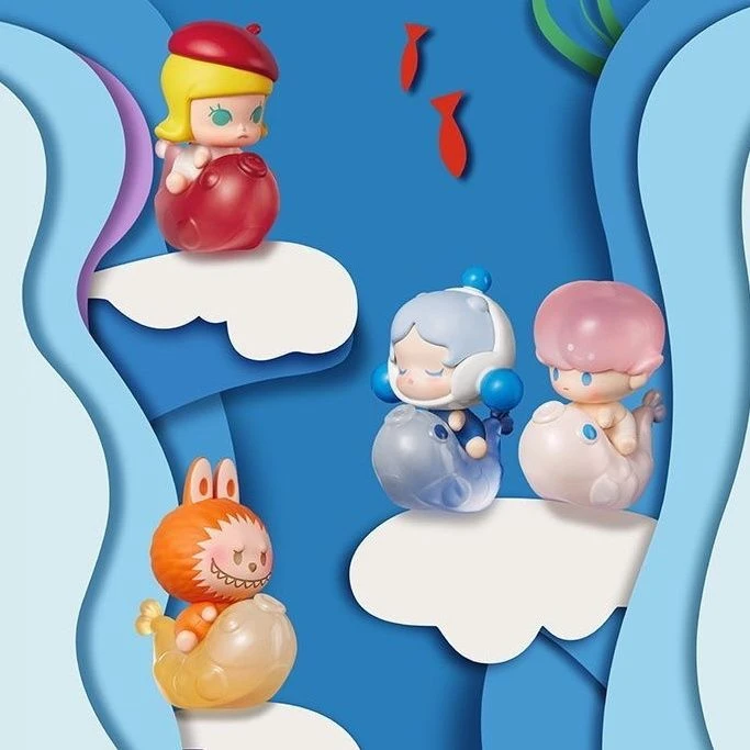 【拆盒】新品泡泡遇见锦鲤系列公仔摆件礼物创意