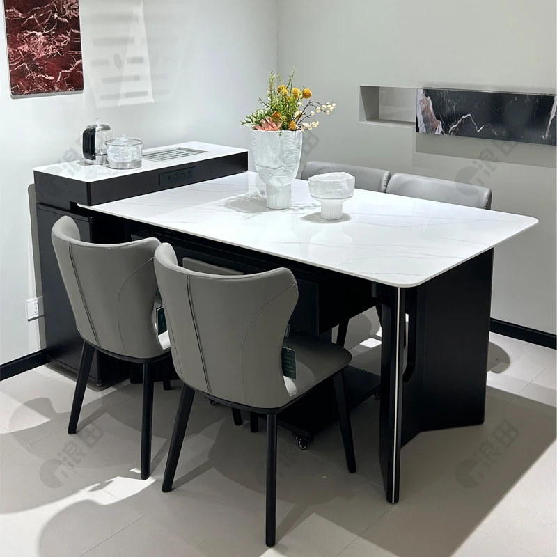 新款多功能麻将桌2025岛台餐桌全自动两用一体家用可伸缩烤火取暖