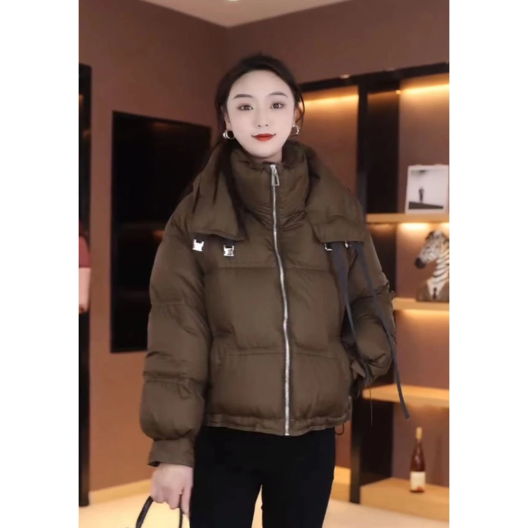 2023年冬季新款羽绒服时尚百搭休闲显瘦加厚韩版宽松外套23D1063