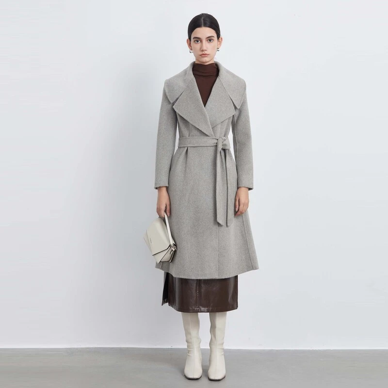 【丽公主】圣迪奥气质设计师毛呢大衣S233Z2505