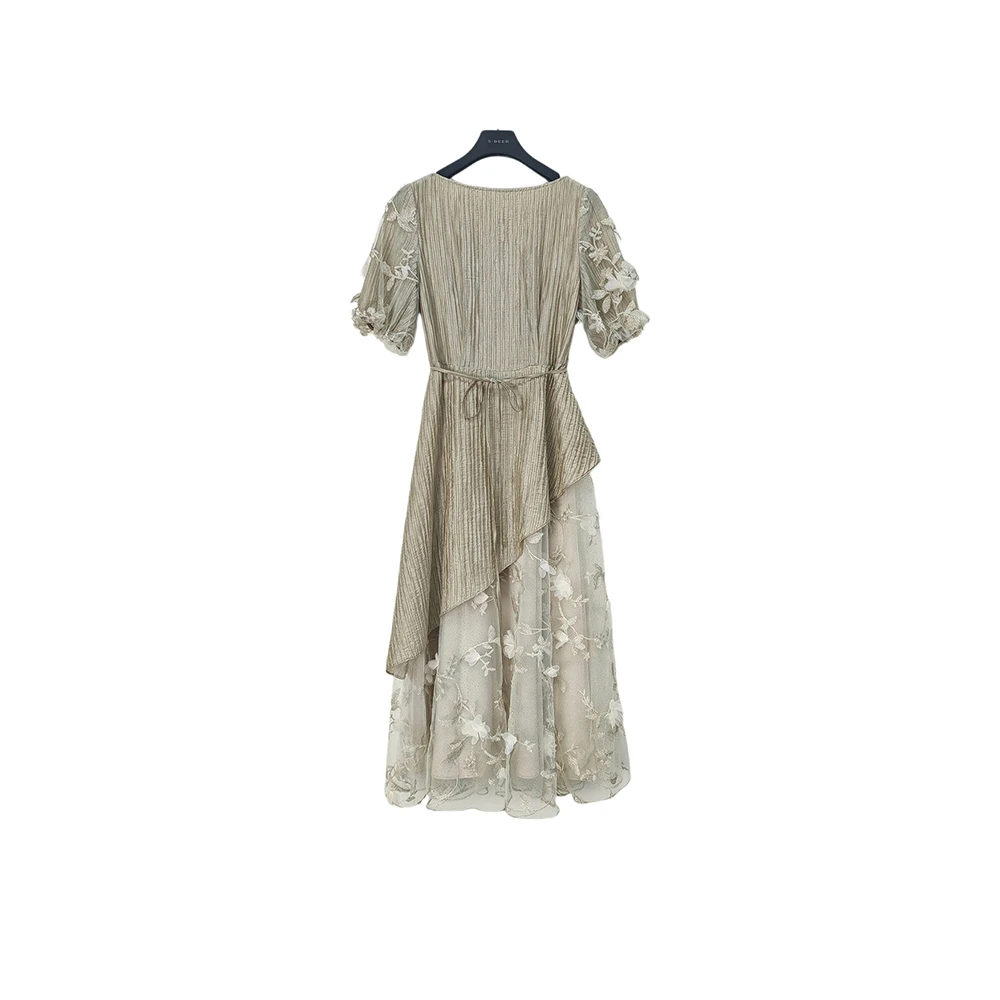 【粉丝专享】圣迪奥蕾丝显瘦气质轻奢连衣裙S242Z12A5