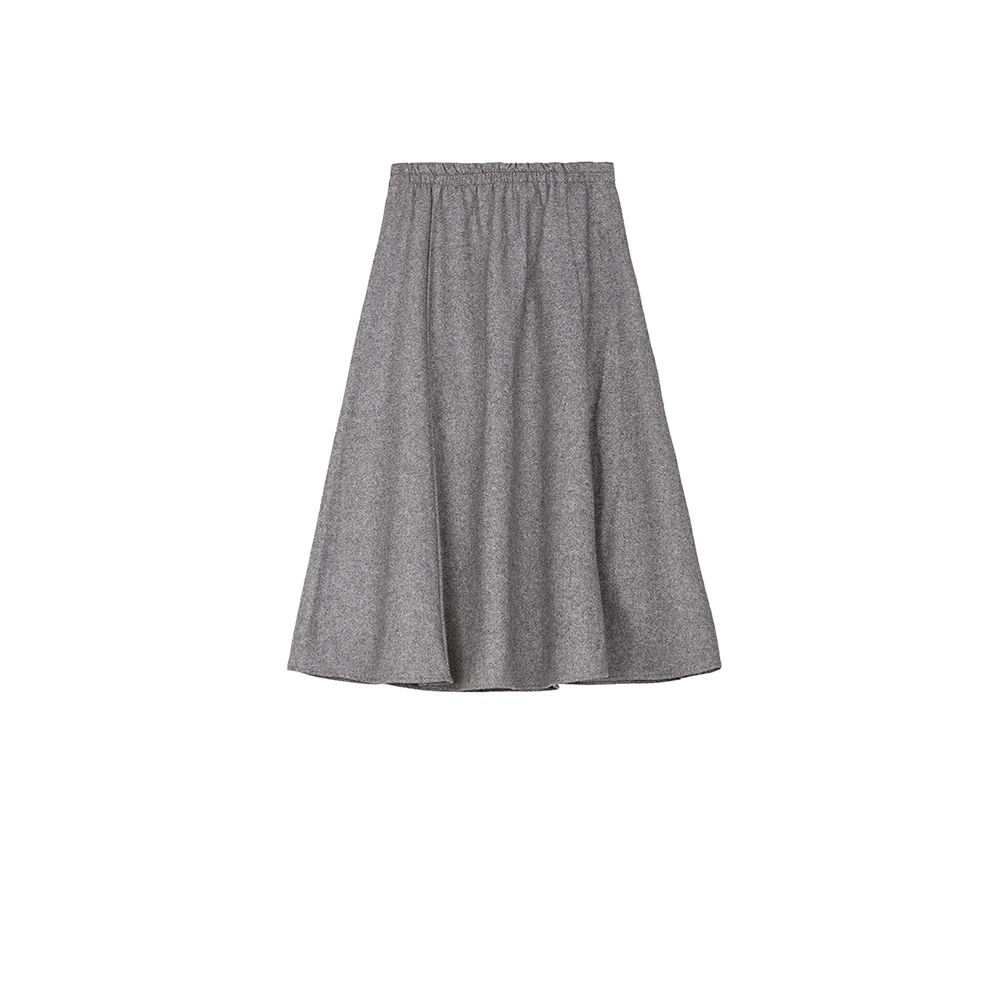 【莉莉专属】圣迪奥显瘦毛呢气质高腰A字百搭半身裙S243Z1107