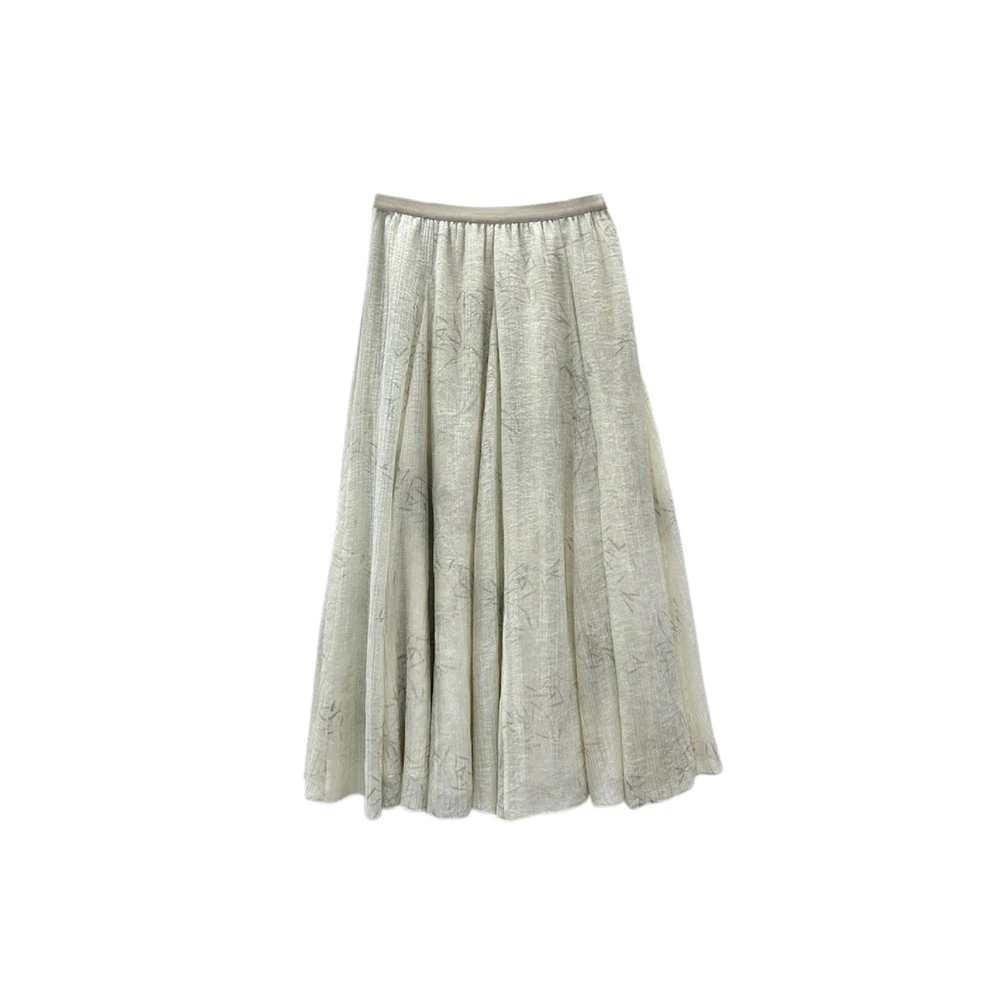 【粉丝专享】sdeer圣迪奥女装轻奢气质时尚半身裙S242Z1154