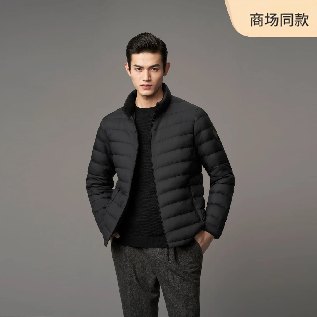 波司登2024秋冬新款保暖羽绒服男士短款轻薄户外时尚休闲宽松立领