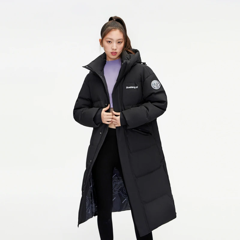 波司登新款秋冬季女性长款时尚运动户外保暖加厚羽绒服外套中长款