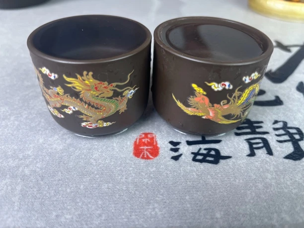 龙凤直筒变色杯主人杯