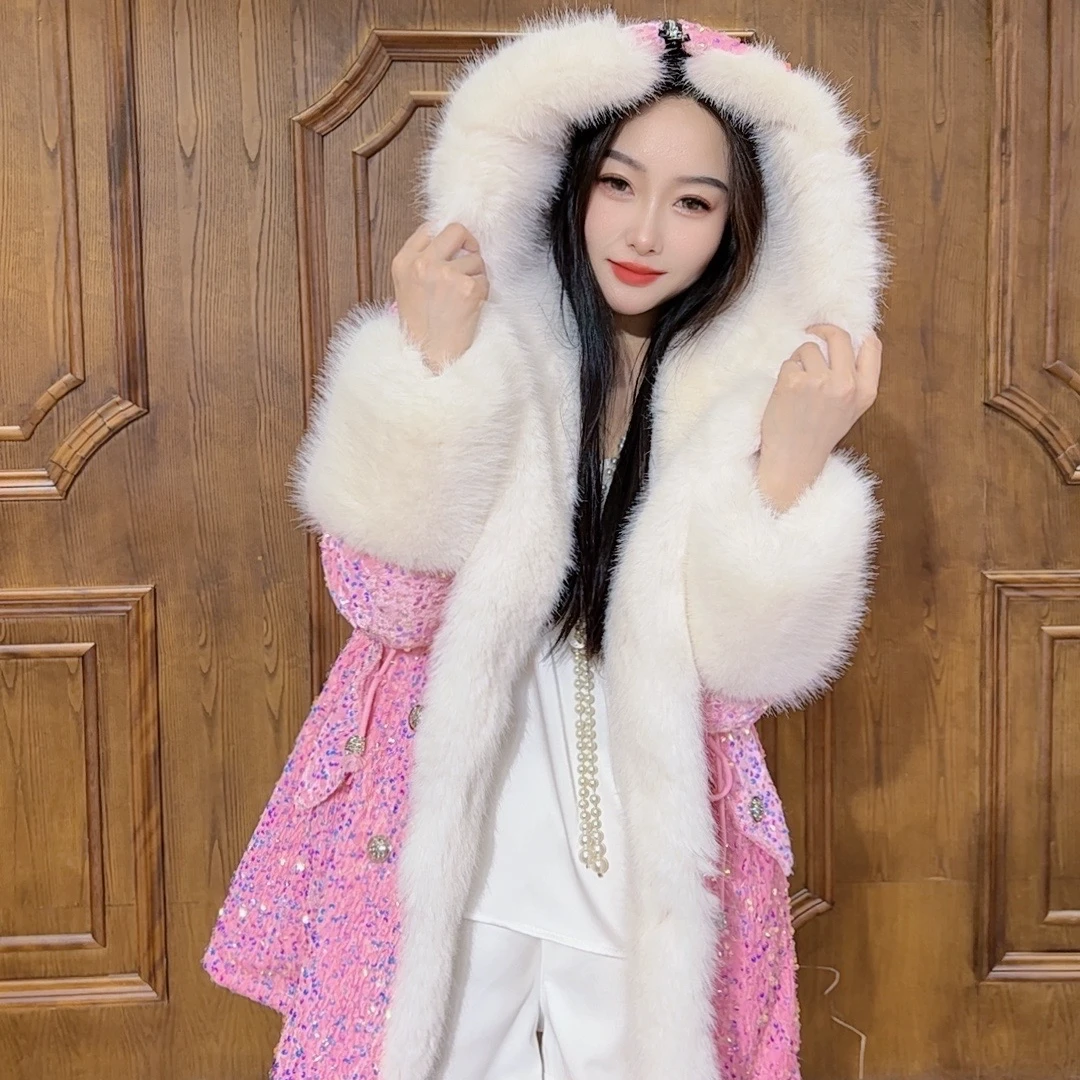 【一眼万年】上新年度爆款轻奢百搭时尚秋冬季毛毛外套4423652