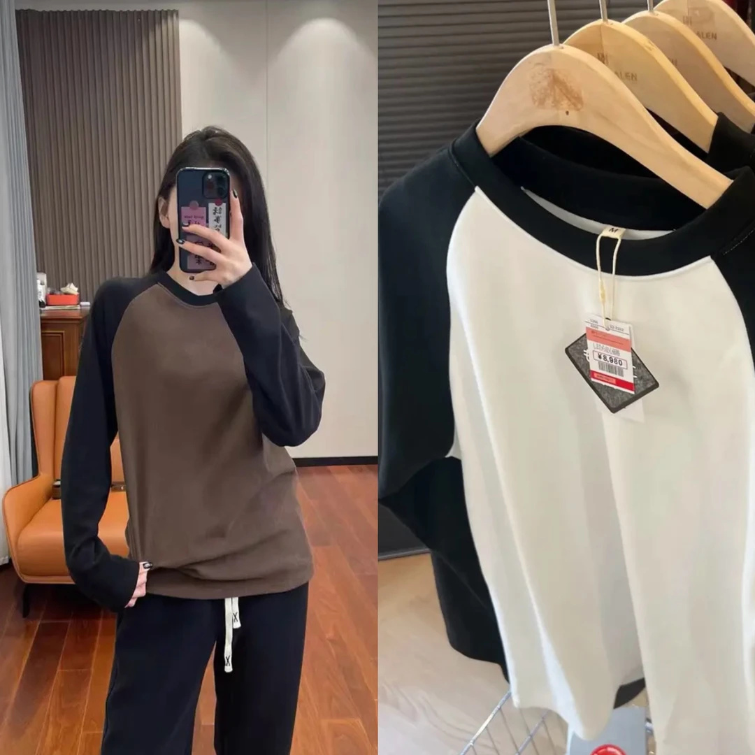 速热御寒亲肤双面绒男女同款显瘦 T恤 打底衫