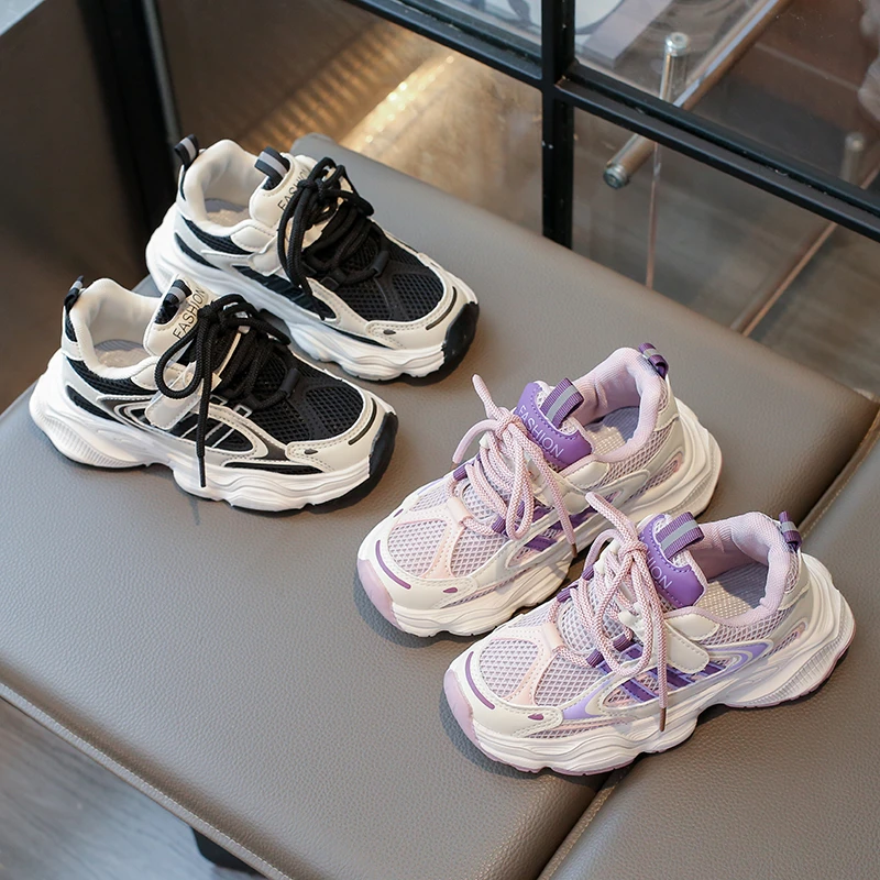 男童运动鞋2025秋季女童鞋子春秋女孩老爹鞋儿童潮鞋大童超软跑鞋