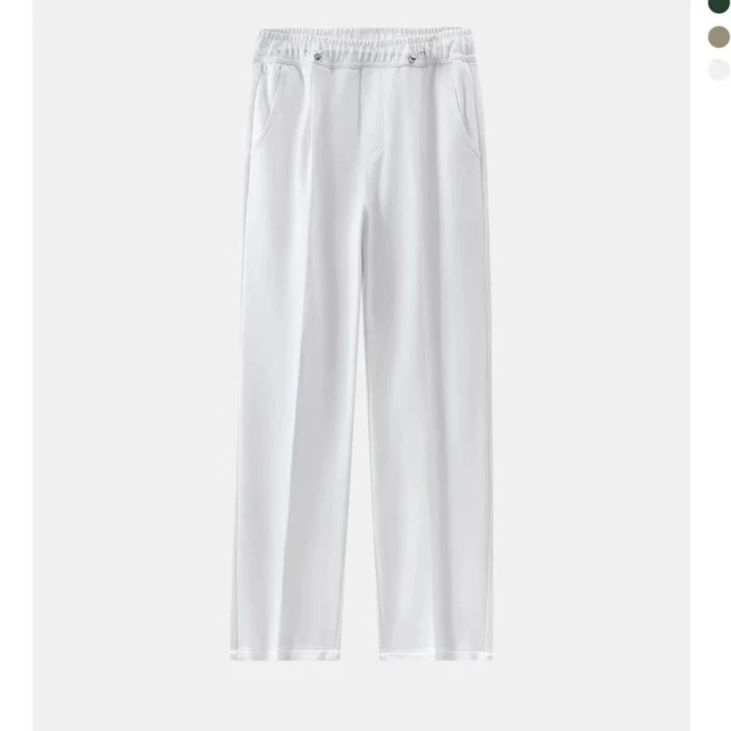 398春夏休闲裤子长裤宽松卫裤休闲裤直筒运动透气松紧纯色百搭垂