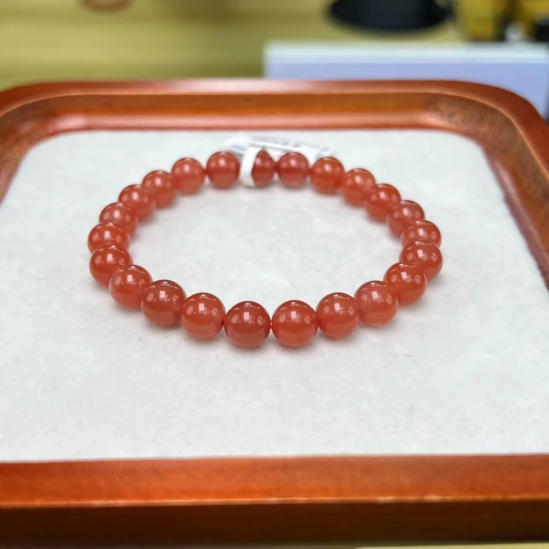 诚信经营支持年退换 保山冰红手串8mm+ 多样性发一