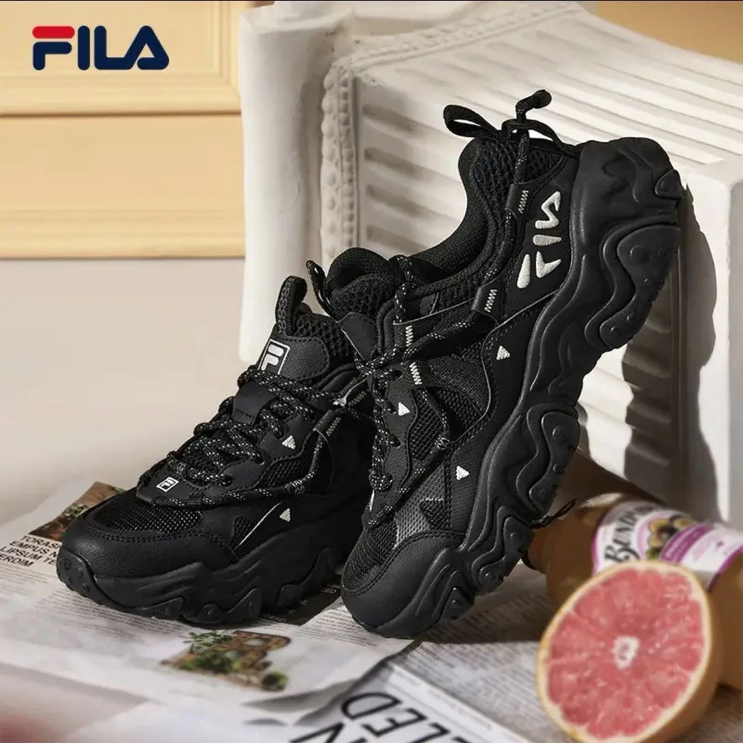 FILA 斐乐情侣鞋老爹鞋运动鞋2025秋季新款猫爪鞋5代轻便休闲鞋
