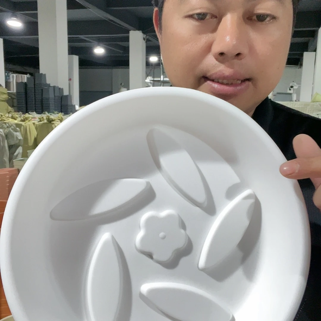 塑料20CM（含）-50CM（不含）5号圆托3个白