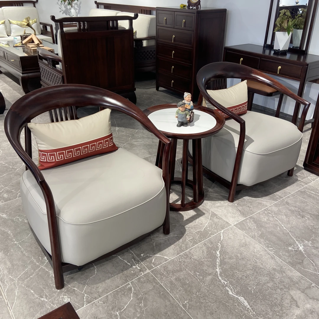 圈椅休闲椅茶几茶桌椅茶椅餐椅客厅沙发轻奢阳台别墅