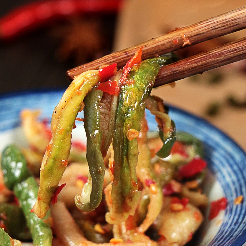 脆辣黄瓜干麻辣剁椒下饭菜四川农家美食300克宜宾糟黄瓜小咸菜