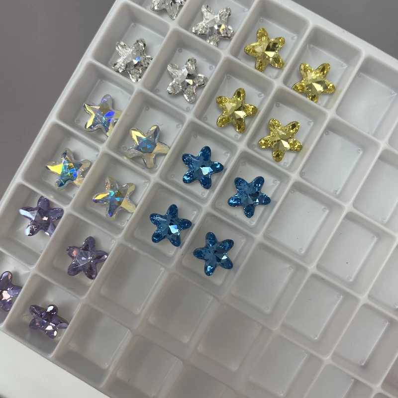 正品奥地利施家钻华子水晶4754海星尖底异形进口美甲饰品堆钻DIY