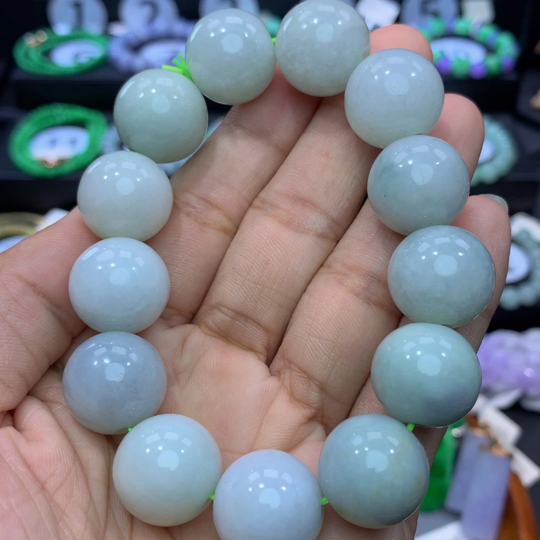 翡翠手链未镶嵌翡翠 17.2
