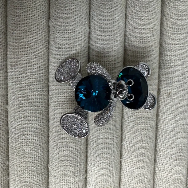 合金锆石胸针 【YINYAO】原单设计可爱小熊胸针2417