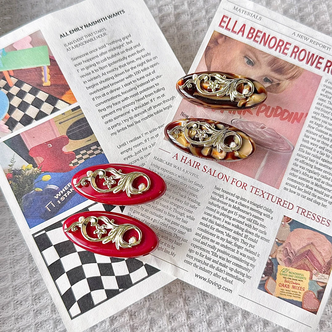 【YINYAO】原单设计复古美拉德小边夹1513气质时尚百搭古风欧美简约