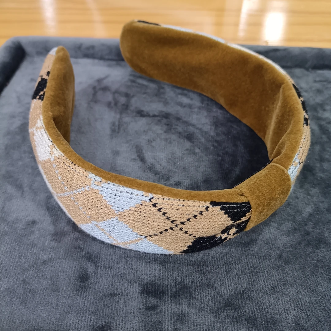 高颅顶女秋冬复古气质甜妹显白宽边发箍002