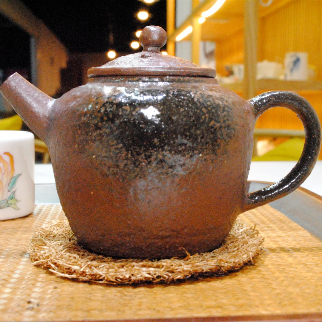 景德镇手作粗陶手抓壶柴烧壶陶瓷纯手工创意茶艺器具茶具泡茶壶