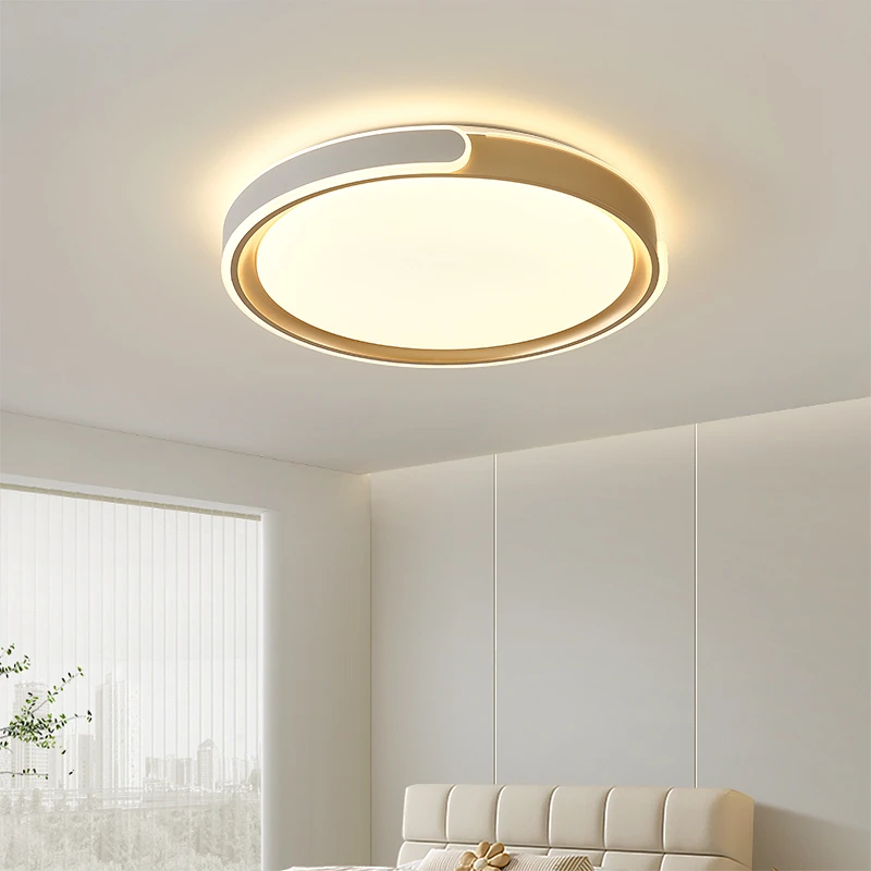 护眼卧室灯2024新款超亮LED吸顶灯现代简约房间主卧极简书房灯具