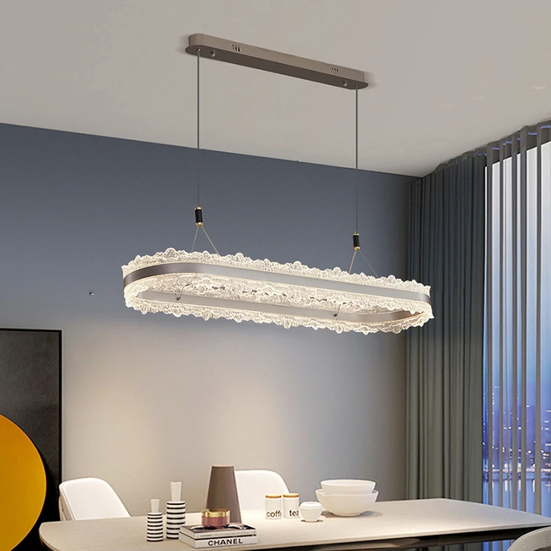 意式极简冰山吧台吊灯现代简约北欧轻奢高端餐厅灯北欧设计师吊灯