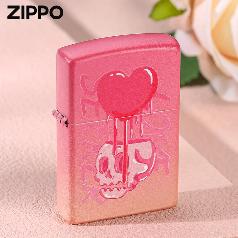 ZIPPO打火机 恋爱至死彩印芝宝正版煤油送男友礼物TCJ1