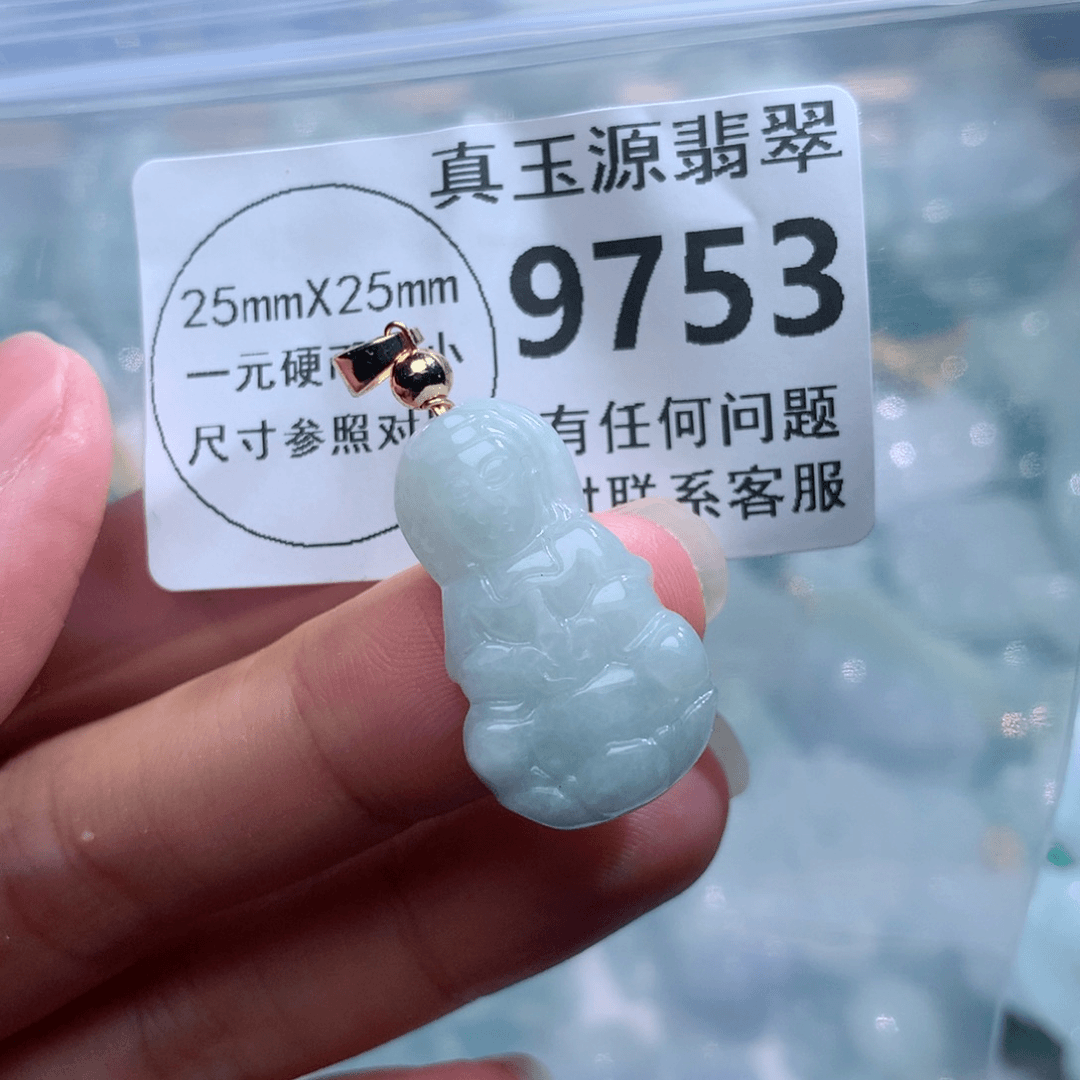 翡翠颈饰未镶嵌9753。