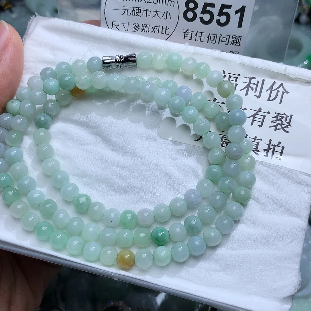 翡翠颈饰未镶嵌8551。
