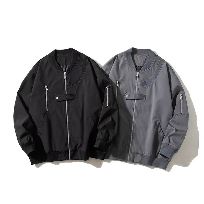 7581 美式街头飞行员夹克秋季潮牌休闲宽松棒球服外套