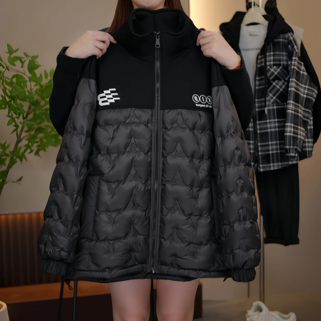 XG326大童青少年校服神器轻薄羽绒外穿保暖冬季菱格潮款秋冬外套