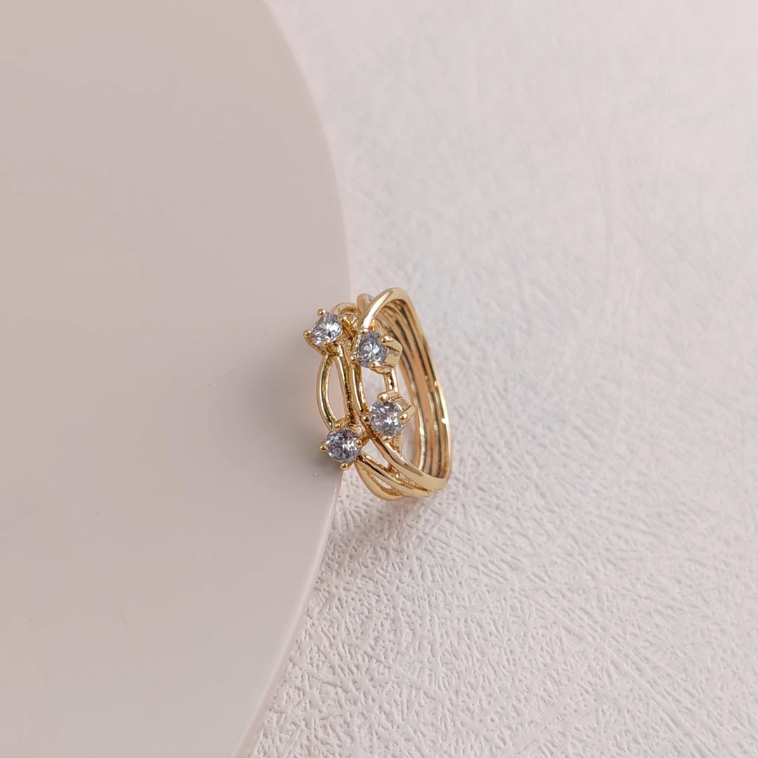 XUPING/旭平首饰 合金合成锆石戒指 雅丹风时尚 GDJ X000899751