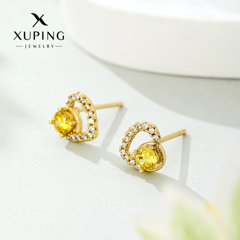 XUPING/旭平首饰 合金合成锆石耳饰 秋上新气质 GDJ X000959030