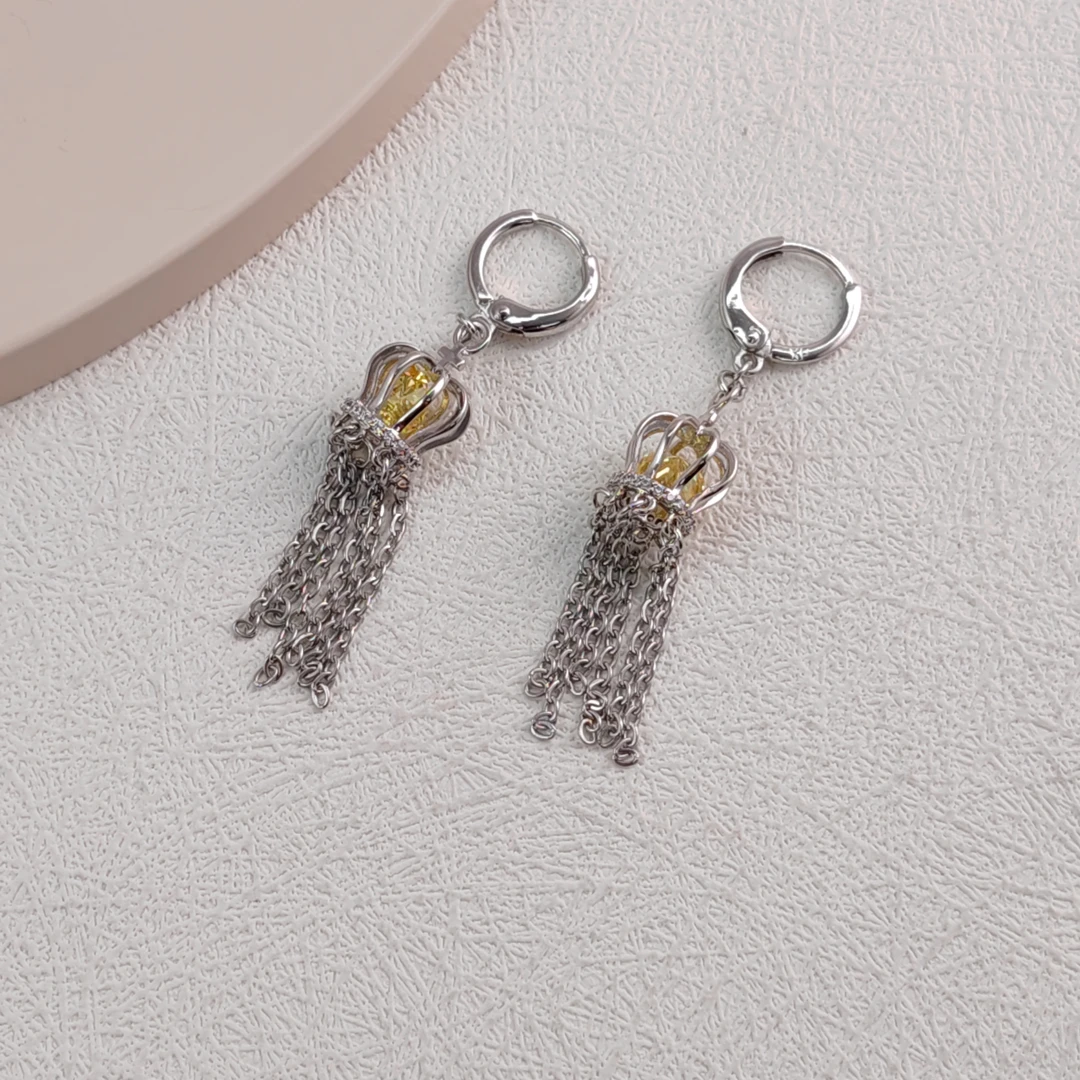 XUPING/旭平首饰 合金合成锆石耳饰 小众设计感 GDX X000962539