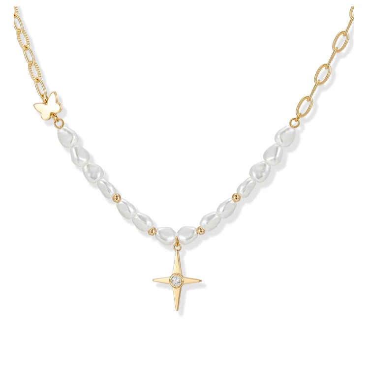 XUPING/旭平首饰 合金仿珍珠项链 雅丹风珠珠 GDJ 07N000010129