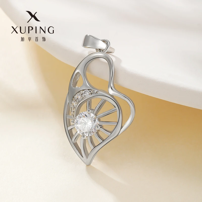 XUPING/旭平首饰 合金吊坠 气质简约百搭小众爱心 GDJ X000793943