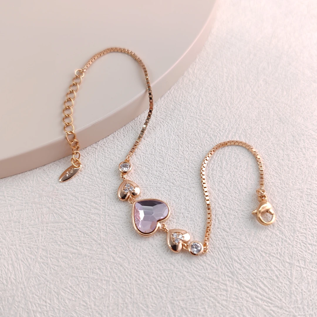 XUPING/旭平首饰 合金仿水晶手链 雅丹风时尚轻奢GDJ A00897204