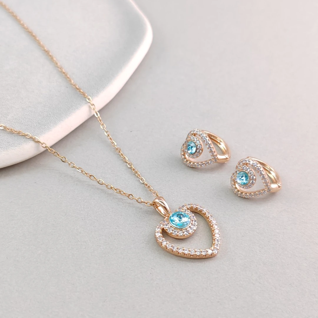 XUPING/旭平首饰 合金项链 年终狂欢百搭爱心套装 GDJ X000854437