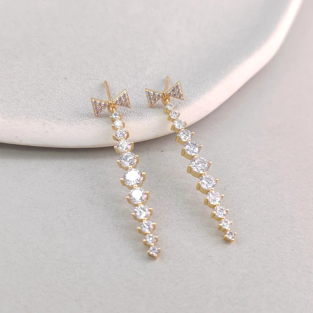 XUPING/旭平首饰 合金合成锆石耳饰 新年百搭时尚GDX X000952718